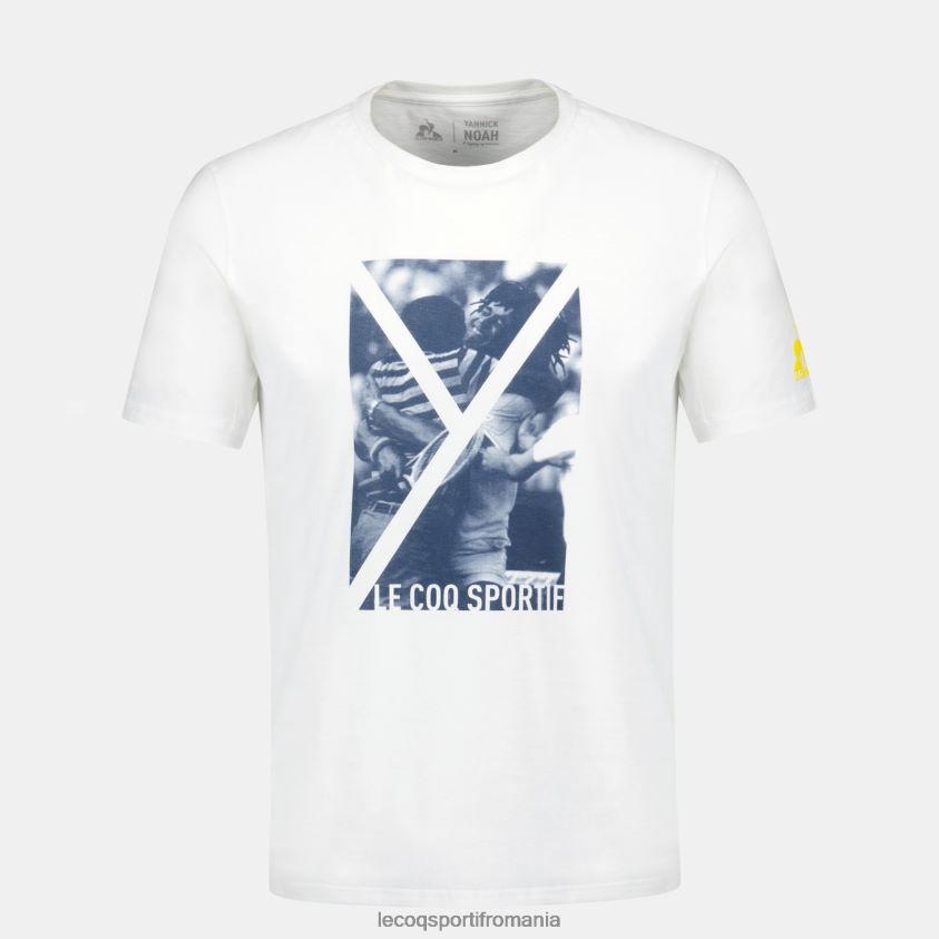 bărbați tricou de modă alb 4L4FJF160 Le Coq Sportif îmbrăcăminte