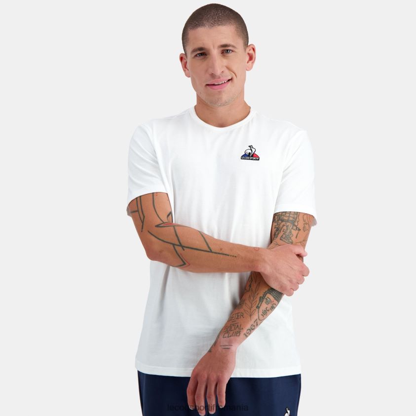bărbați tricou de modă alb 4L4FJF180 Le Coq Sportif îmbrăcăminte