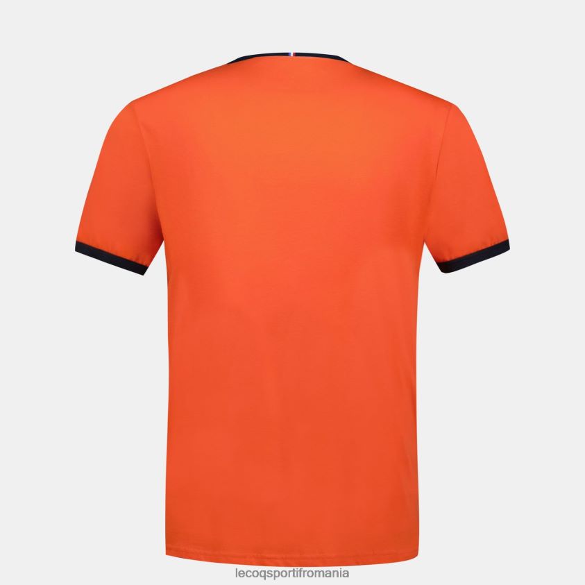 bărbați tricou de modă portocaliu 4L4FJF151 Le Coq Sportif îmbrăcăminte