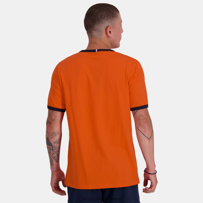 bărbați tricou de modă portocaliu 4L4FJF151 Le Coq Sportif îmbrăcăminte