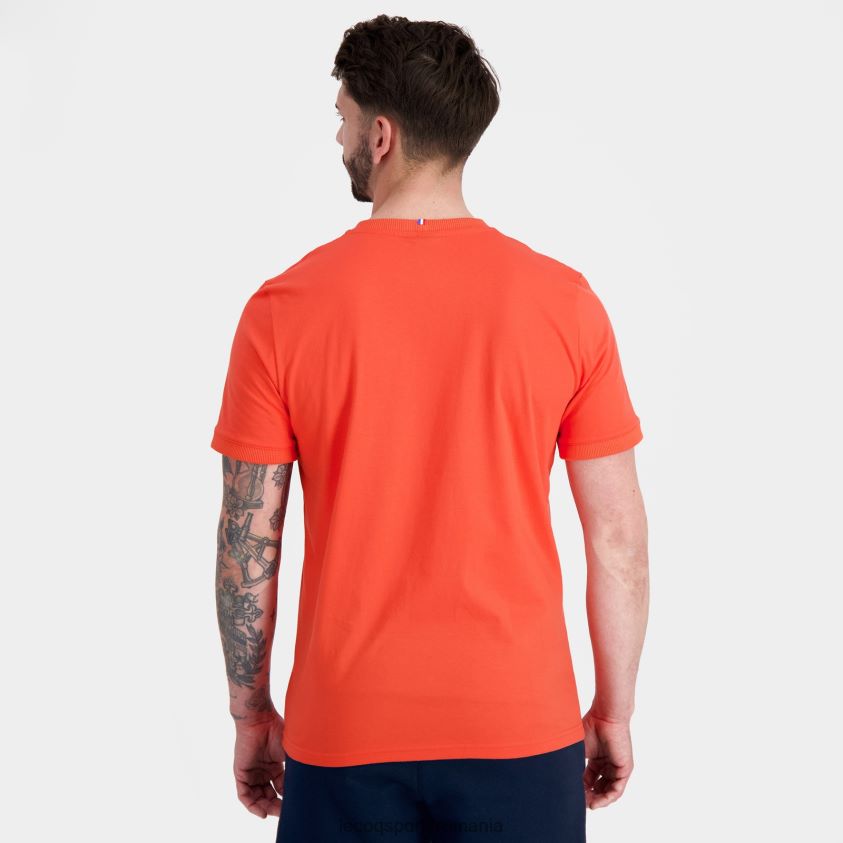 bărbați tricou de modă portocaliu 4L4FJF152 Le Coq Sportif îmbrăcăminte