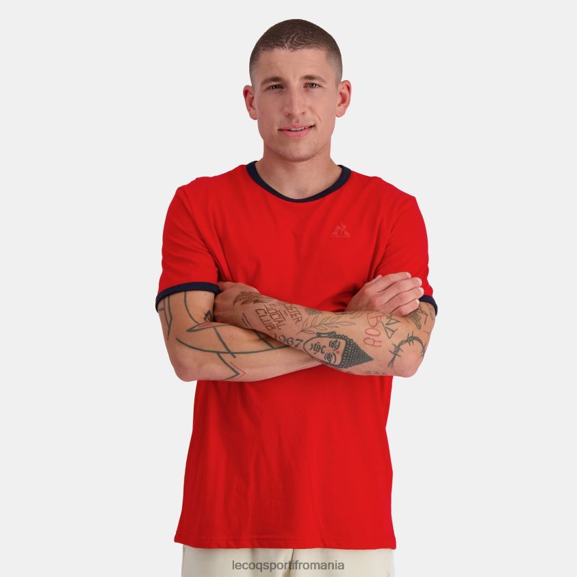 bărbați tricou de modă roșu 4L4FJF149 Le Coq Sportif îmbrăcăminte