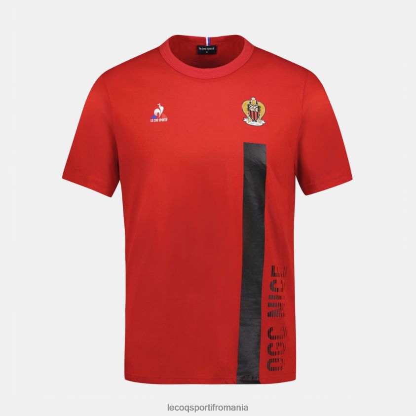 bărbați tricou de modă roșu 4L4FJF150 Le Coq Sportif îmbrăcăminte