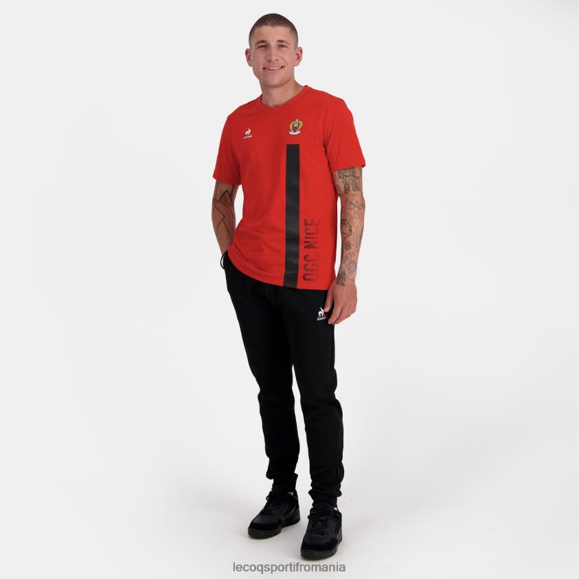 bărbați tricou de modă roșu 4L4FJF150 Le Coq Sportif îmbrăcăminte