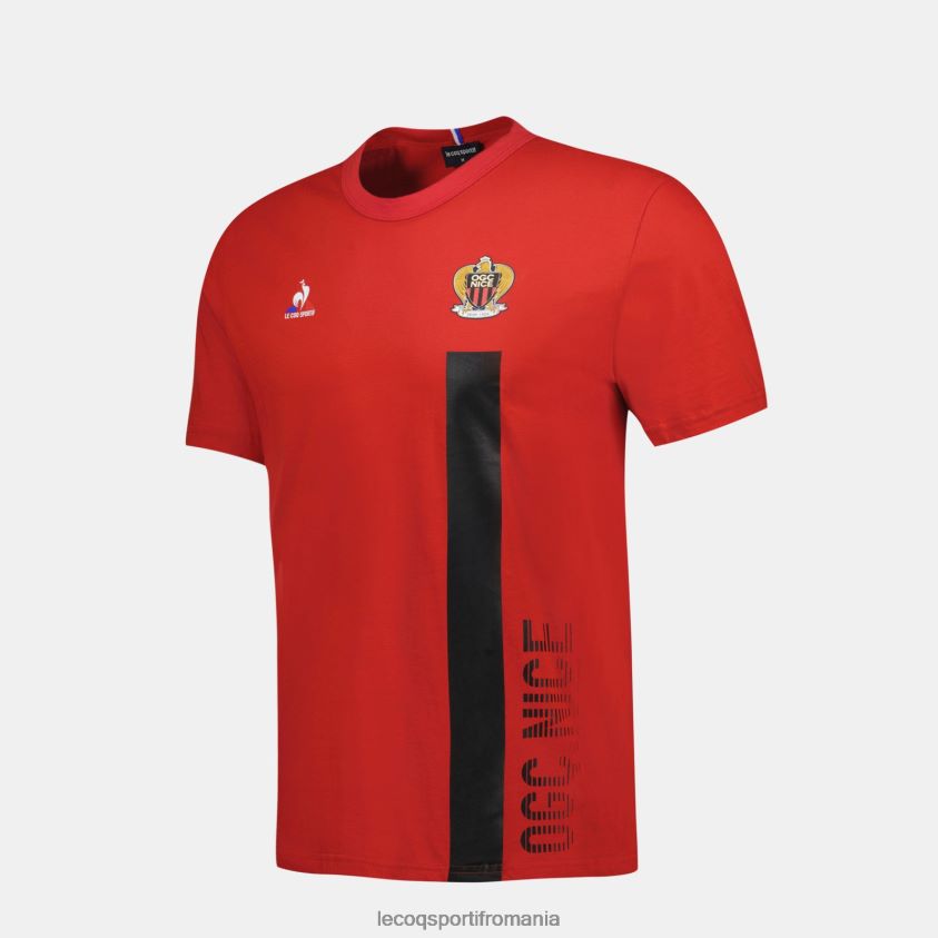 bărbați tricou de modă roșu 4L4FJF150 Le Coq Sportif îmbrăcăminte