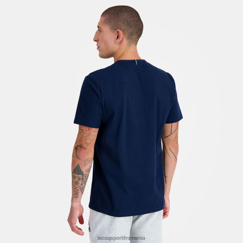 bărbați tricou de moda albastru 4L4FJF140 Le Coq Sportif îmbrăcăminte