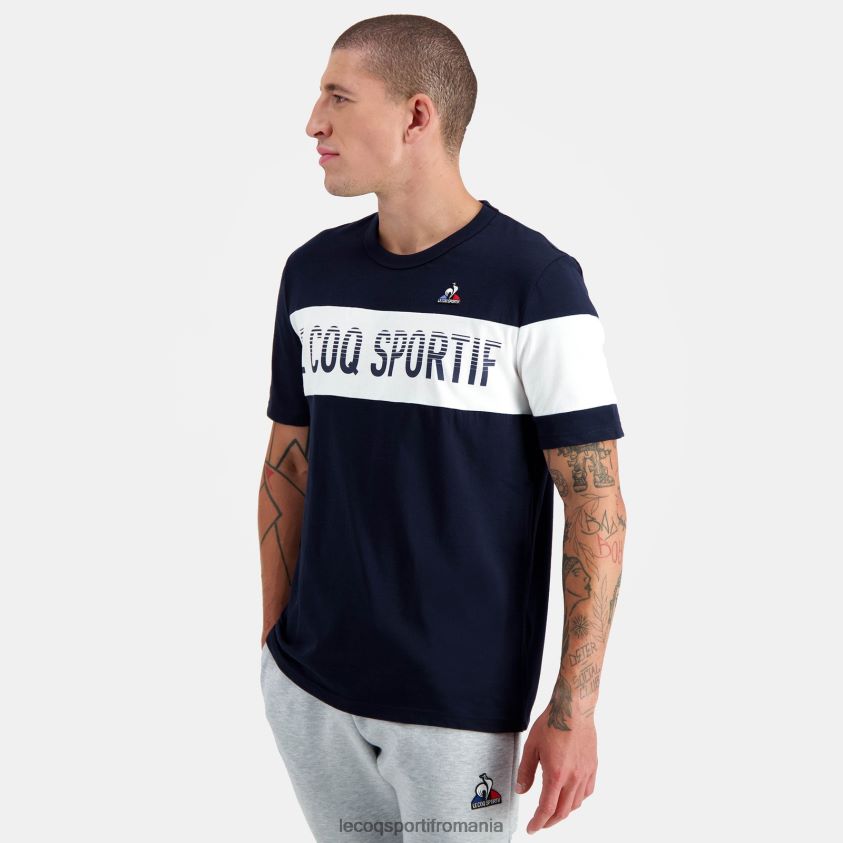 bărbați tricou de moda albastru 4L4FJF142 Le Coq Sportif îmbrăcăminte