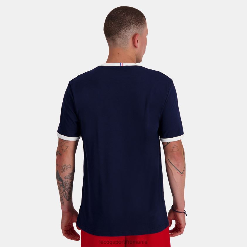 bărbați tricou de moda albastru 4L4FJF143 Le Coq Sportif îmbrăcăminte