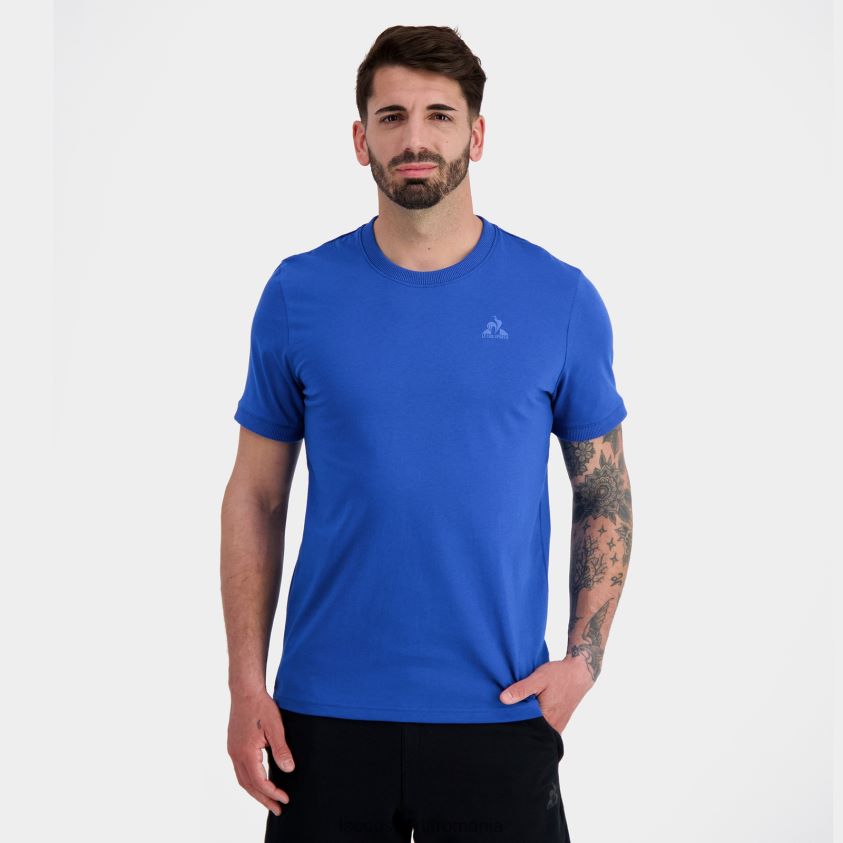 bărbați tricou de moda albastru 4L4FJF144 Le Coq Sportif îmbrăcăminte