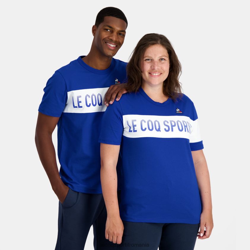 bărbați tricou de moda albastru 4L4FJF161 Le Coq Sportif îmbrăcăminte