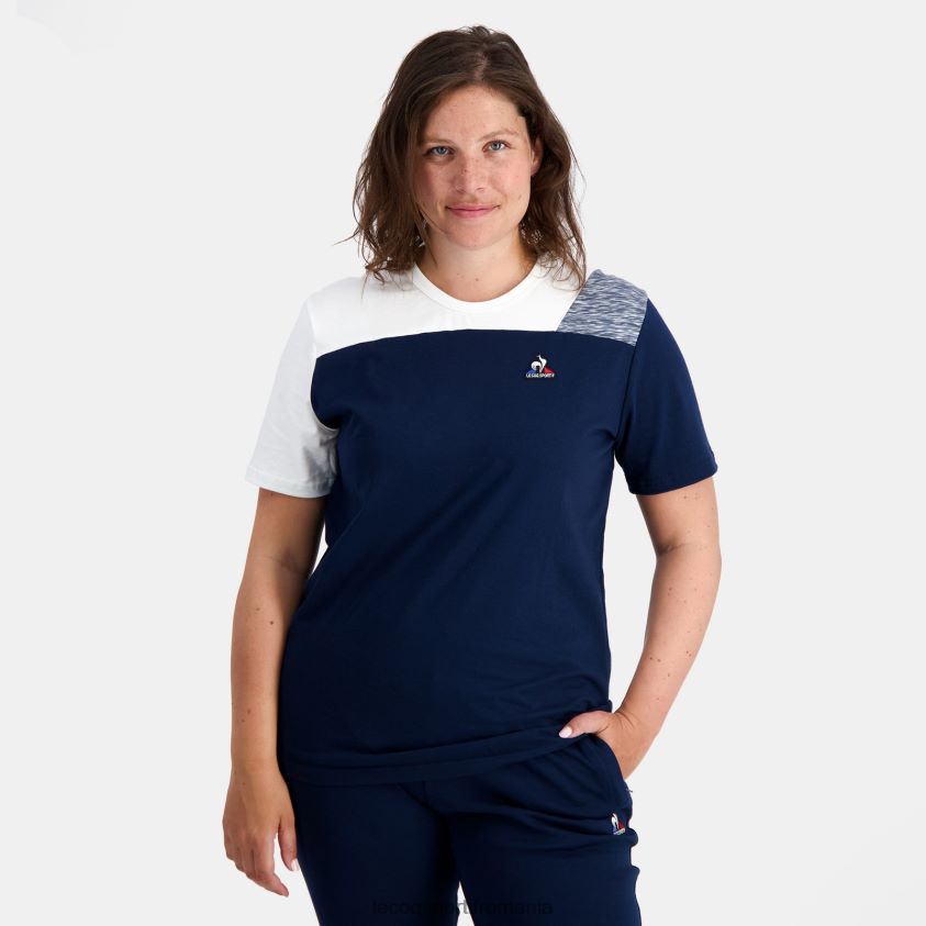 bărbați tricou de moda albastru 4L4FJF167 Le Coq Sportif îmbrăcăminte
