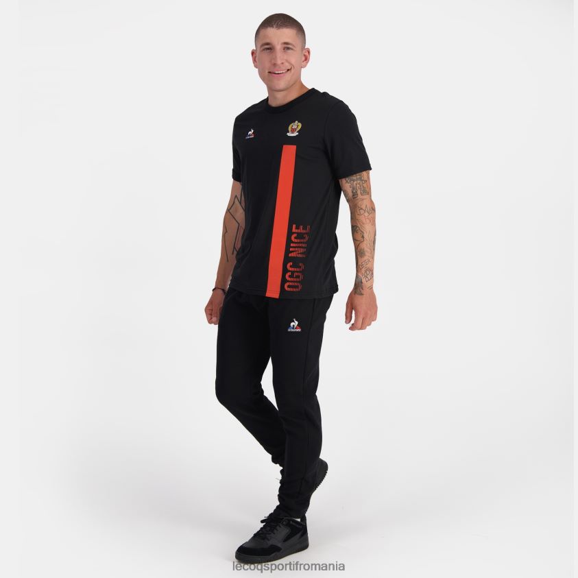 bărbați tricou de moda negru 4L4FJF153 Le Coq Sportif îmbrăcăminte