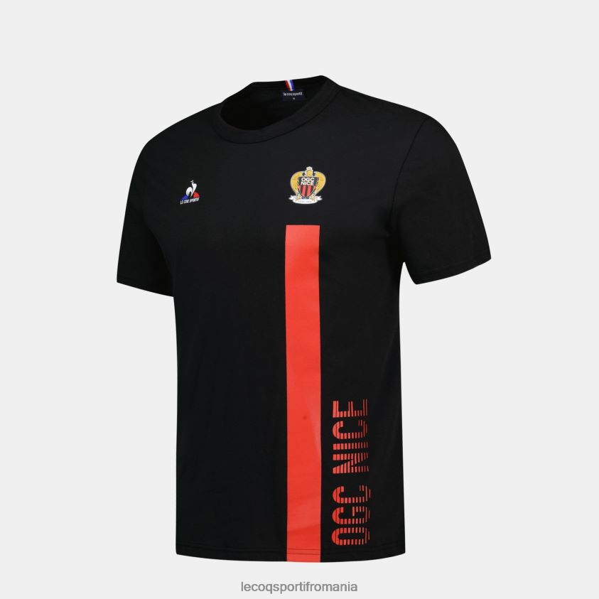 bărbați tricou de moda negru 4L4FJF153 Le Coq Sportif îmbrăcăminte