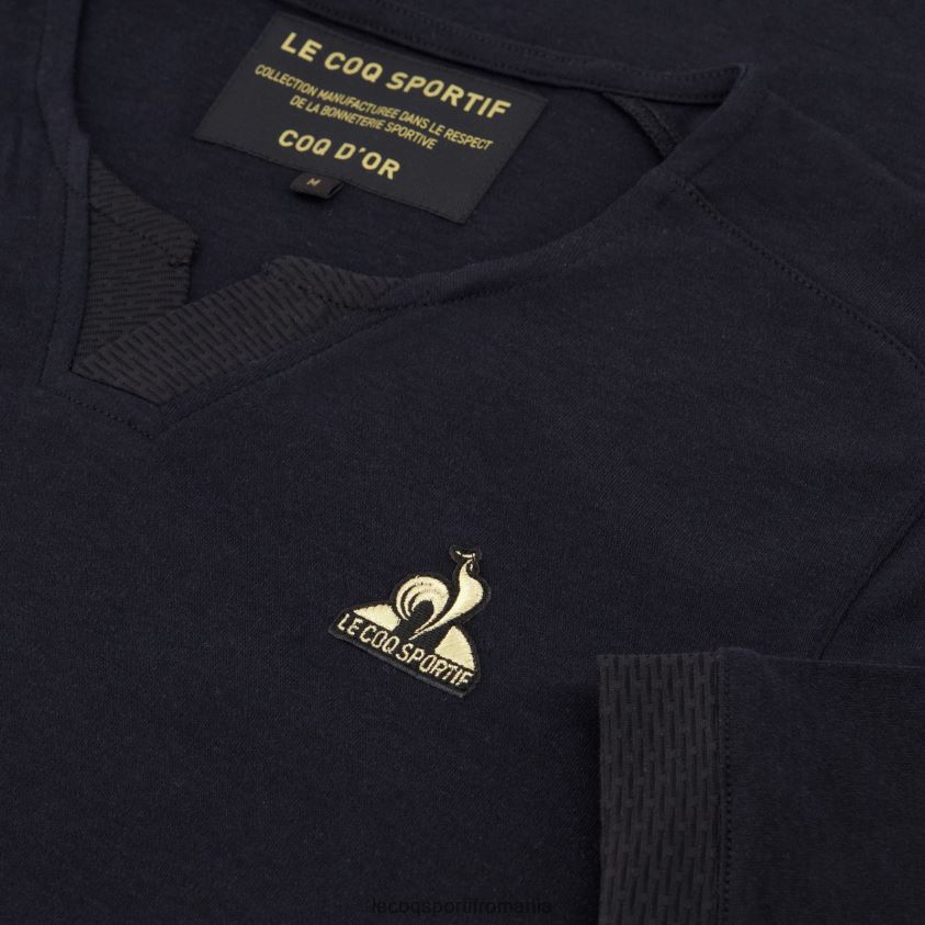 bărbați tricou de moda negru 4L4FJF155 Le Coq Sportif îmbrăcăminte