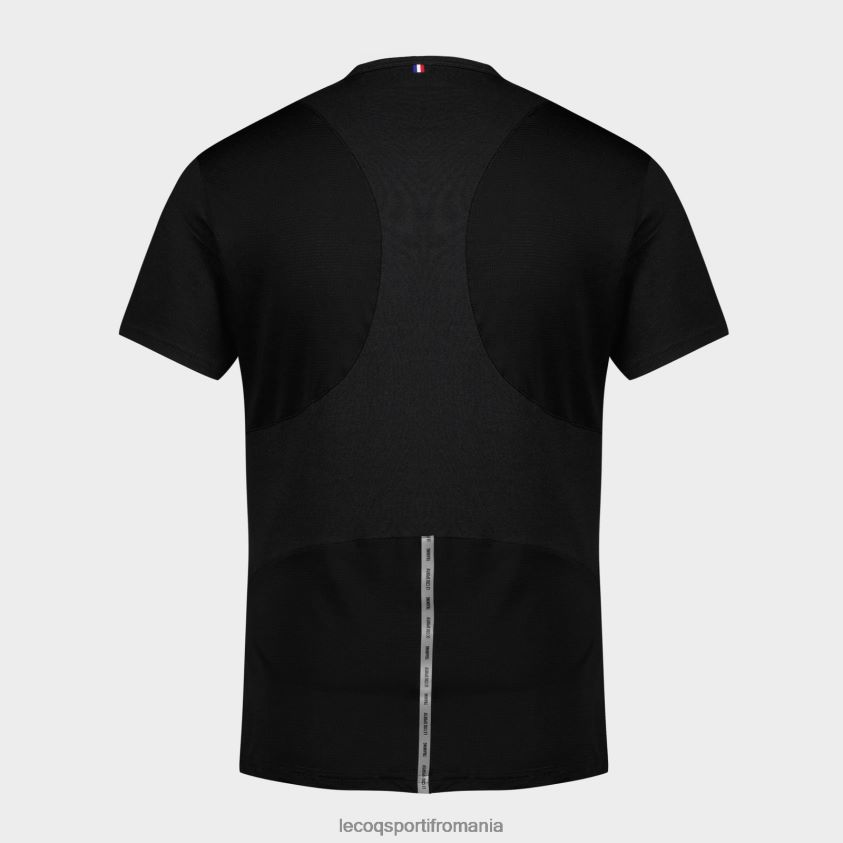 bărbați tricou de moda negru 4L4FJF174 Le Coq Sportif îmbrăcăminte
