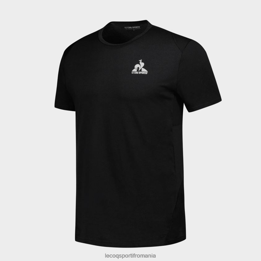 bărbați tricou de moda negru 4L4FJF174 Le Coq Sportif îmbrăcăminte