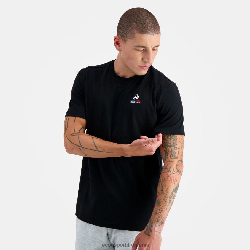 bărbați tricou de moda negru 4L4FJF181 Le Coq Sportif îmbrăcăminte