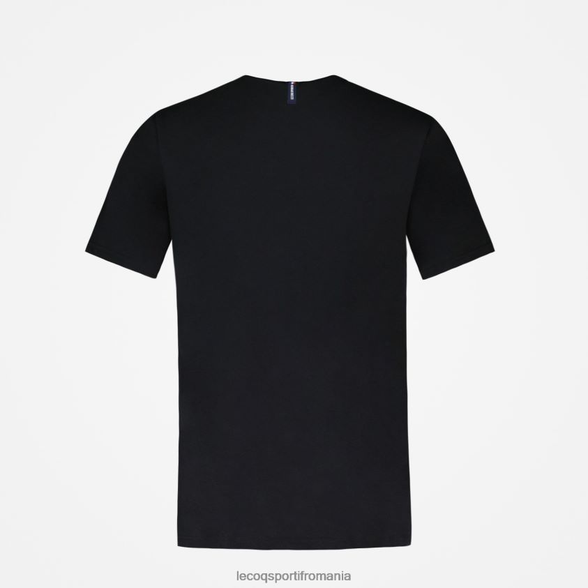 bărbați tricou de moda negru 4L4FJF181 Le Coq Sportif îmbrăcăminte