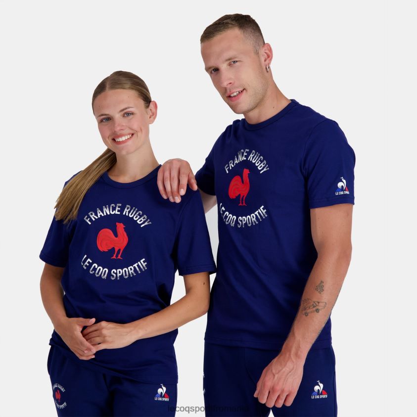 bărbați tricou - france rugby blue 4L4FJF172 Le Coq Sportif îmbrăcăminte
