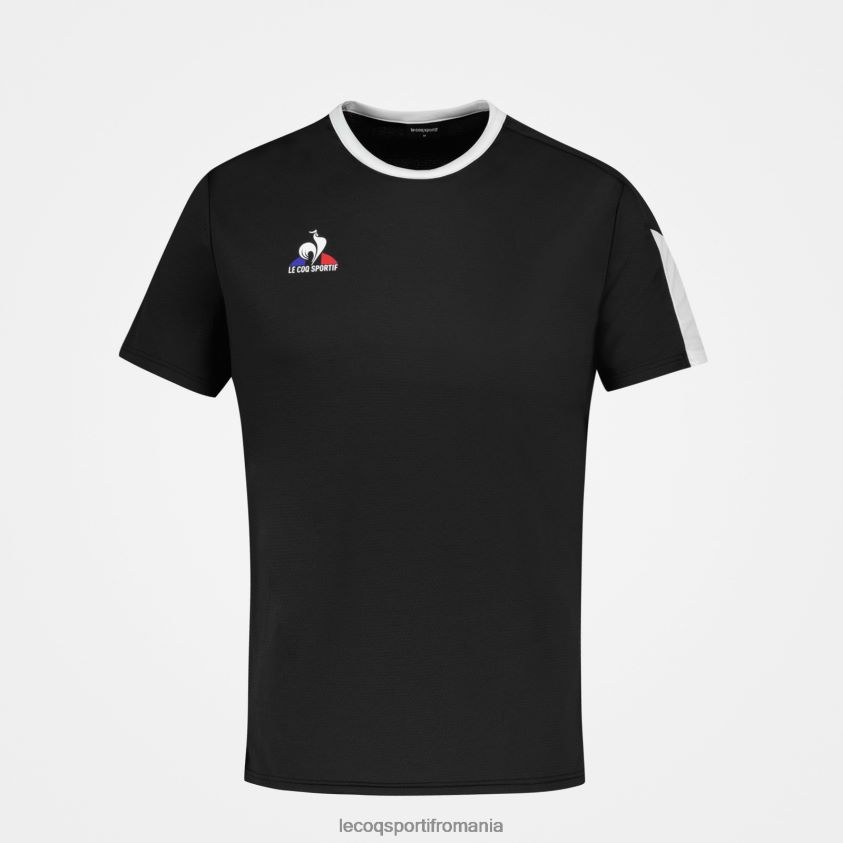 bărbați tricou negru 4L4FJF188 Le Coq Sportif îmbrăcăminte
