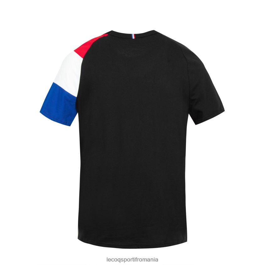 bărbați tricou negru 4L4FJF192 Le Coq Sportif îmbrăcăminte