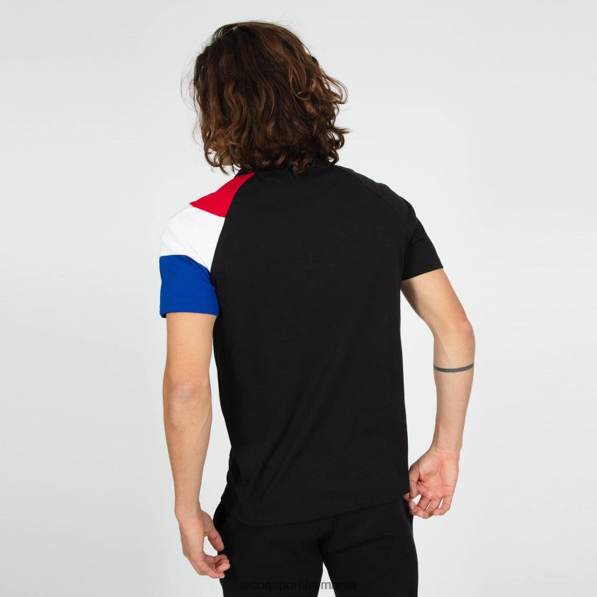 bărbați tricou negru 4L4FJF192 Le Coq Sportif îmbrăcăminte