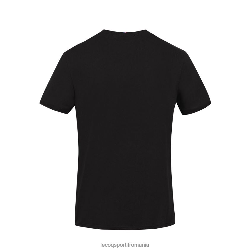 bărbați tricou negru 4L4FJF195 Le Coq Sportif îmbrăcăminte