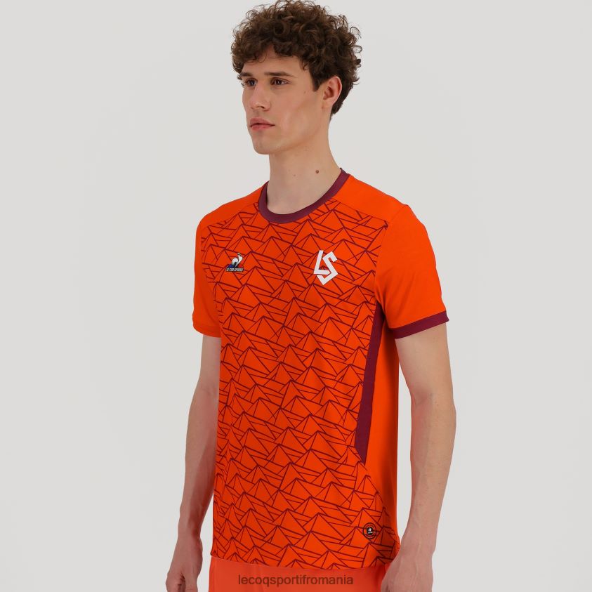 bărbați tricou portocaliu 4L4FJF479 Le Coq Sportif îmbrăcăminte