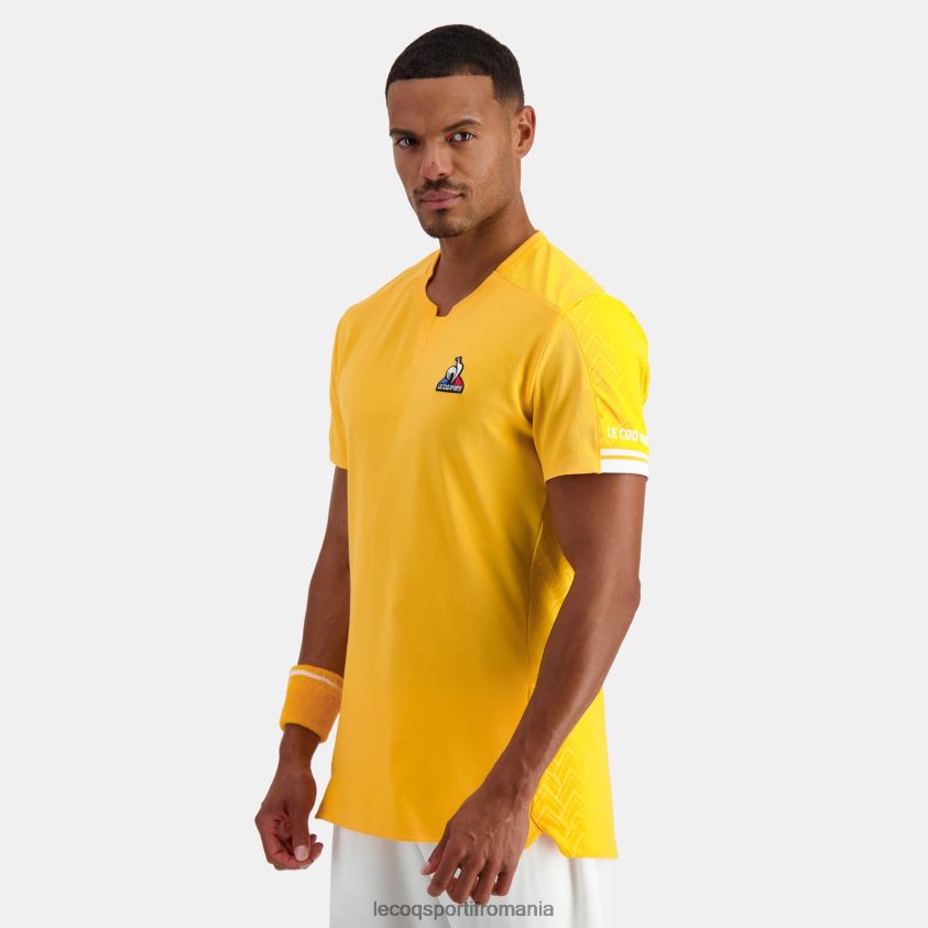 bărbați tricou portocaliu 4L4FJF483 Le Coq Sportif îmbrăcăminte