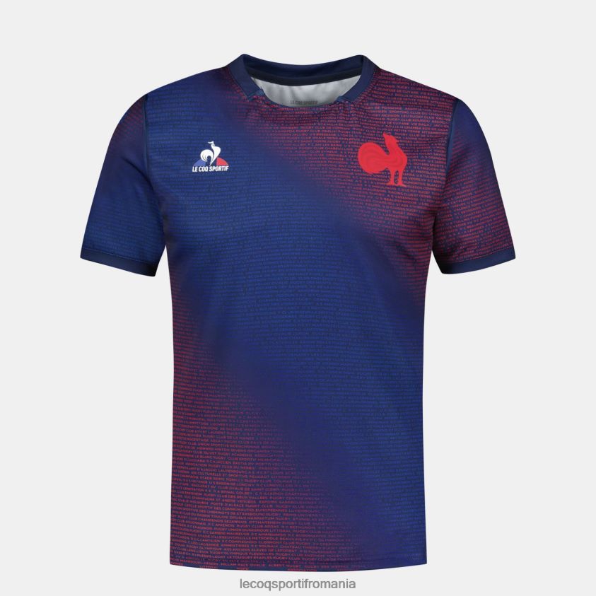 bărbați tricou premeci - xv de france albastru 4L4FJF173 Le Coq Sportif îmbrăcăminte