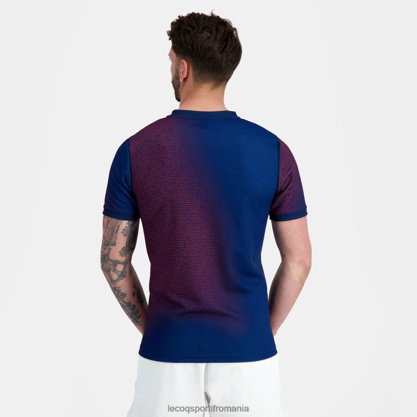 bărbați tricou premeci - xv de france albastru 4L4FJF173 Le Coq Sportif îmbrăcăminte