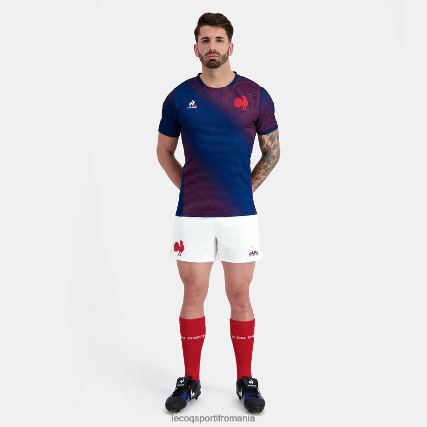 bărbați tricou premeci - xv de france albastru 4L4FJF173 Le Coq Sportif îmbrăcăminte