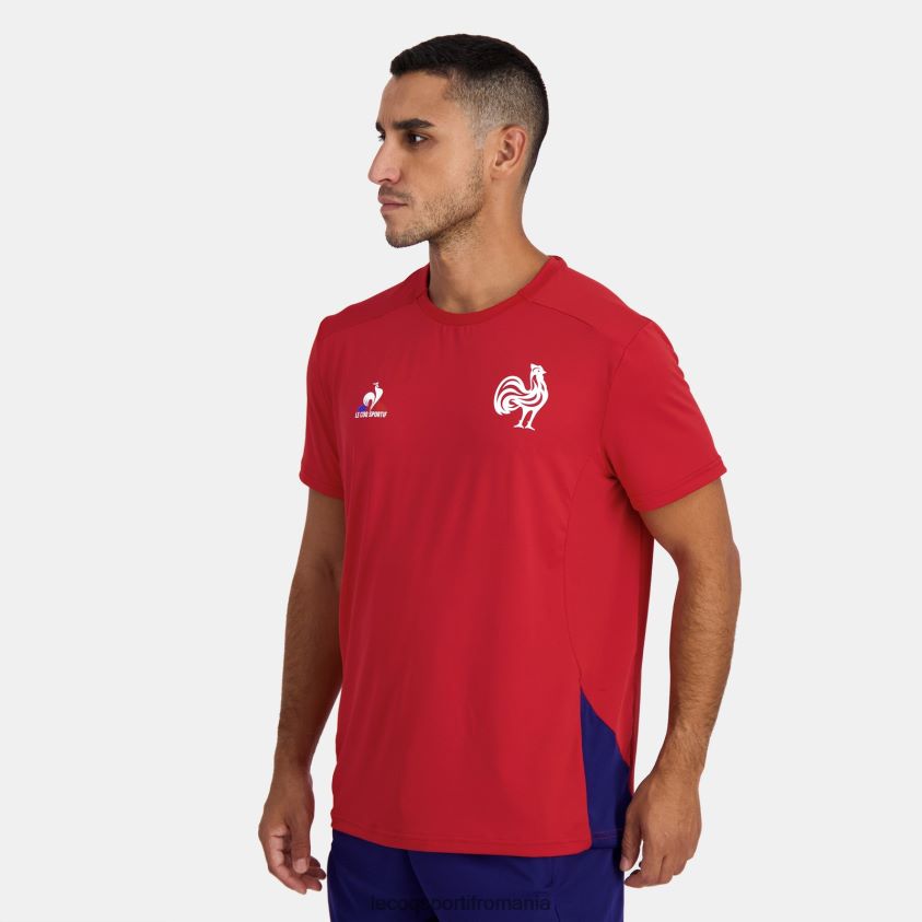 bărbați tricou roșu 4L4FJF213 Le Coq Sportif îmbrăcăminte