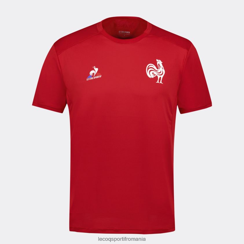 bărbați tricou roșu 4L4FJF213 Le Coq Sportif îmbrăcăminte