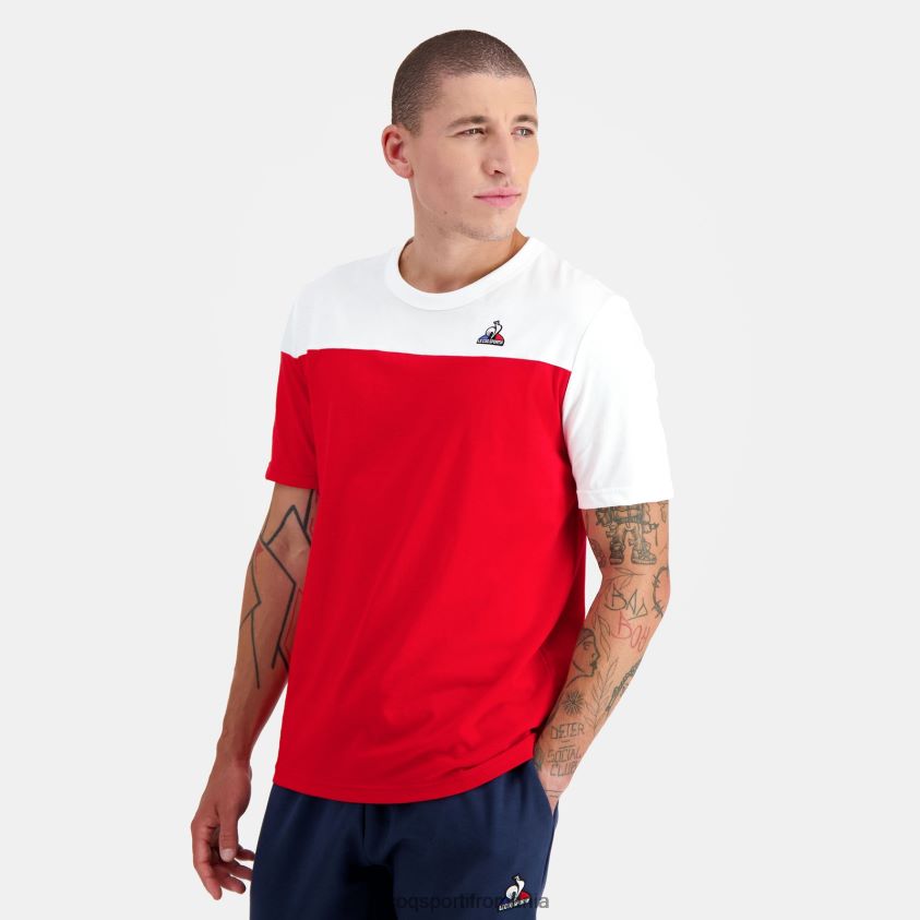 bărbați tricou roșu 4L4FJF446 Le Coq Sportif îmbrăcăminte