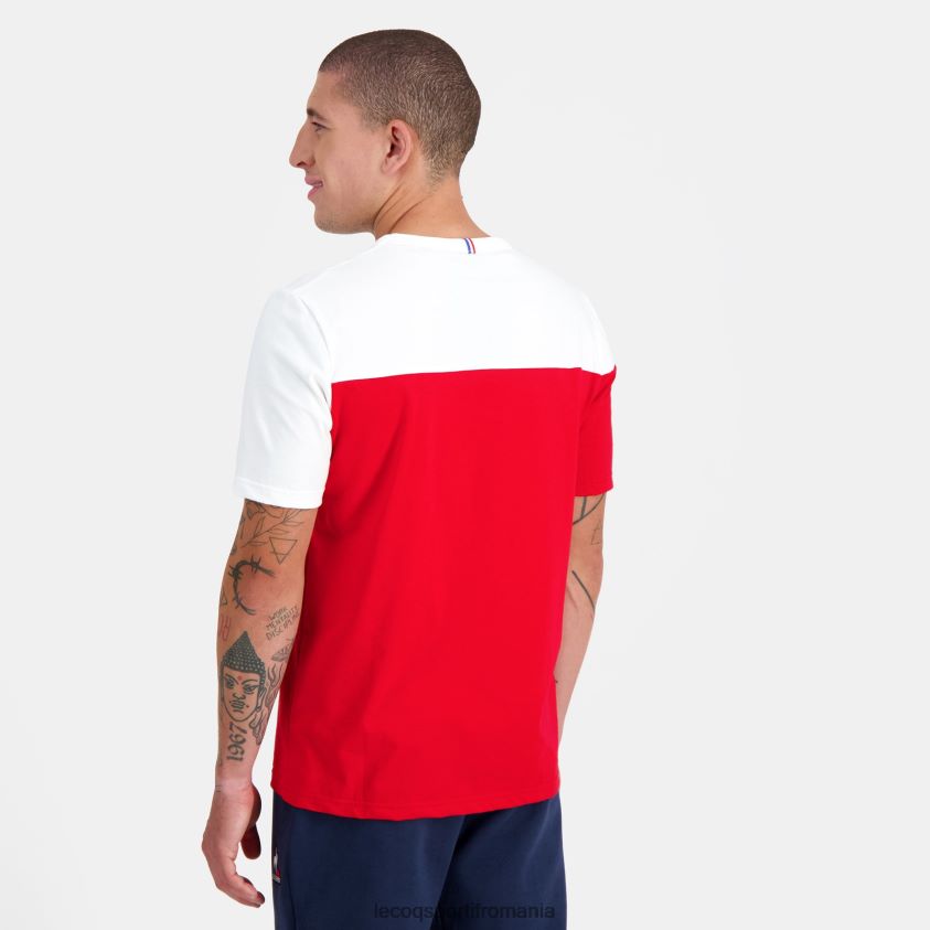 bărbați tricou roșu 4L4FJF446 Le Coq Sportif îmbrăcăminte