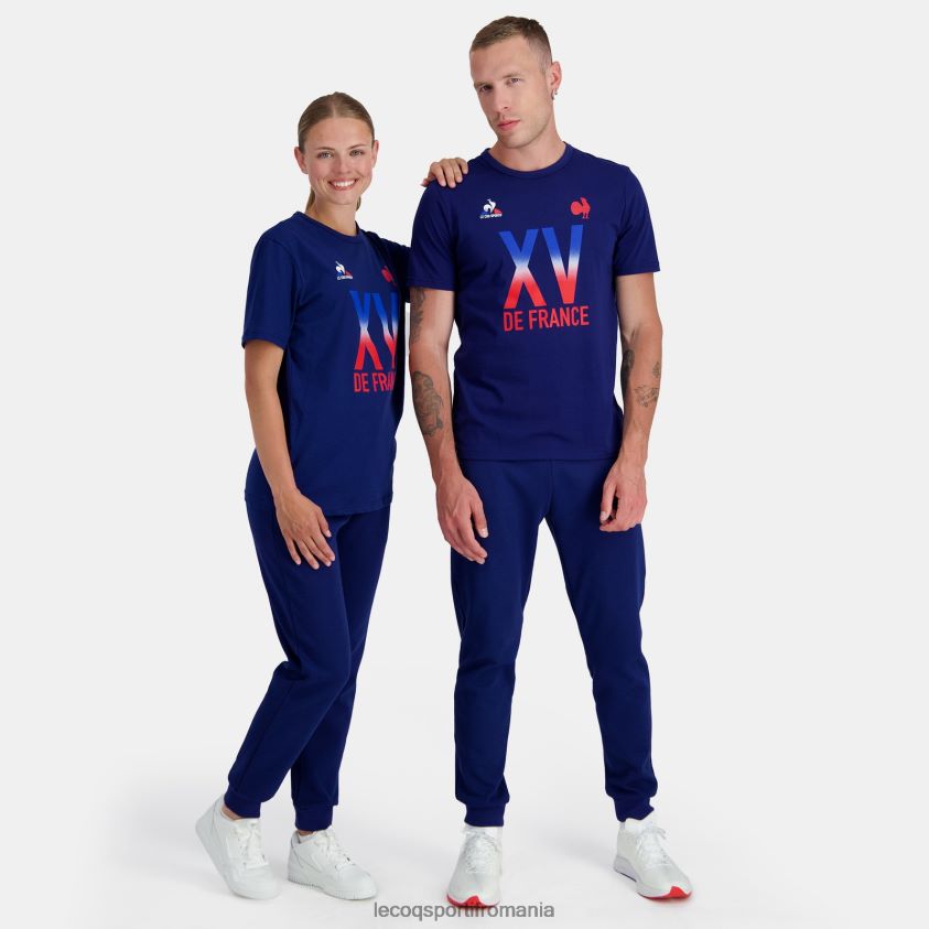 bărbați tricou - xv de france blue 4L4FJF141 Le Coq Sportif îmbrăcăminte