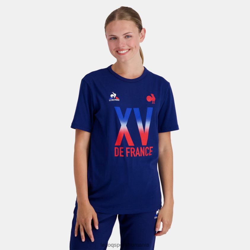 bărbați tricou - xv de france blue 4L4FJF141 Le Coq Sportif îmbrăcăminte