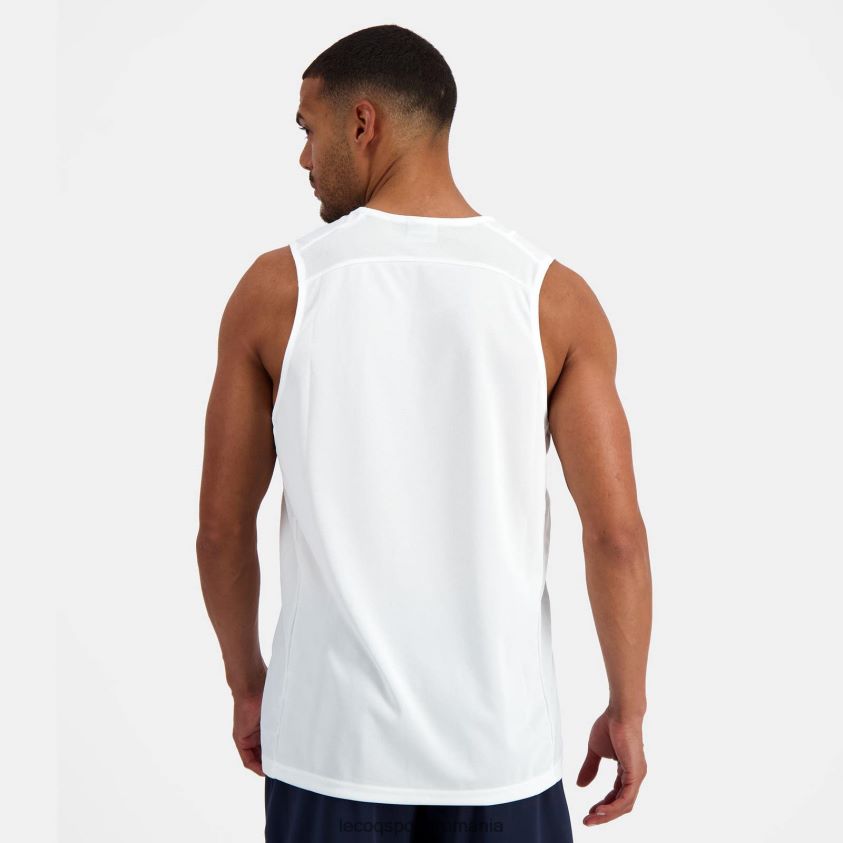 bărbați vesta top alb 4L4FJF199 Le Coq Sportif îmbrăcăminte