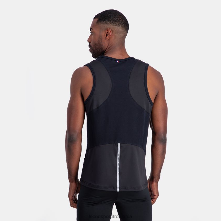 bărbați vesta top negru 4L4FJF177 Le Coq Sportif îmbrăcăminte