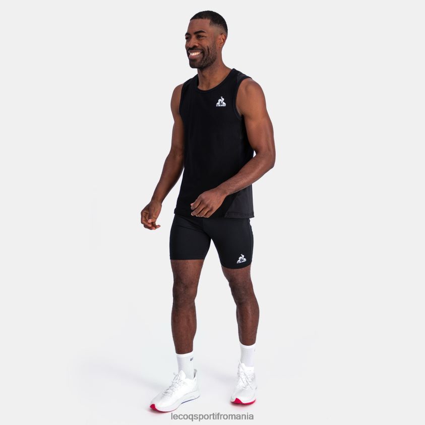 bărbați vesta top negru 4L4FJF177 Le Coq Sportif îmbrăcăminte