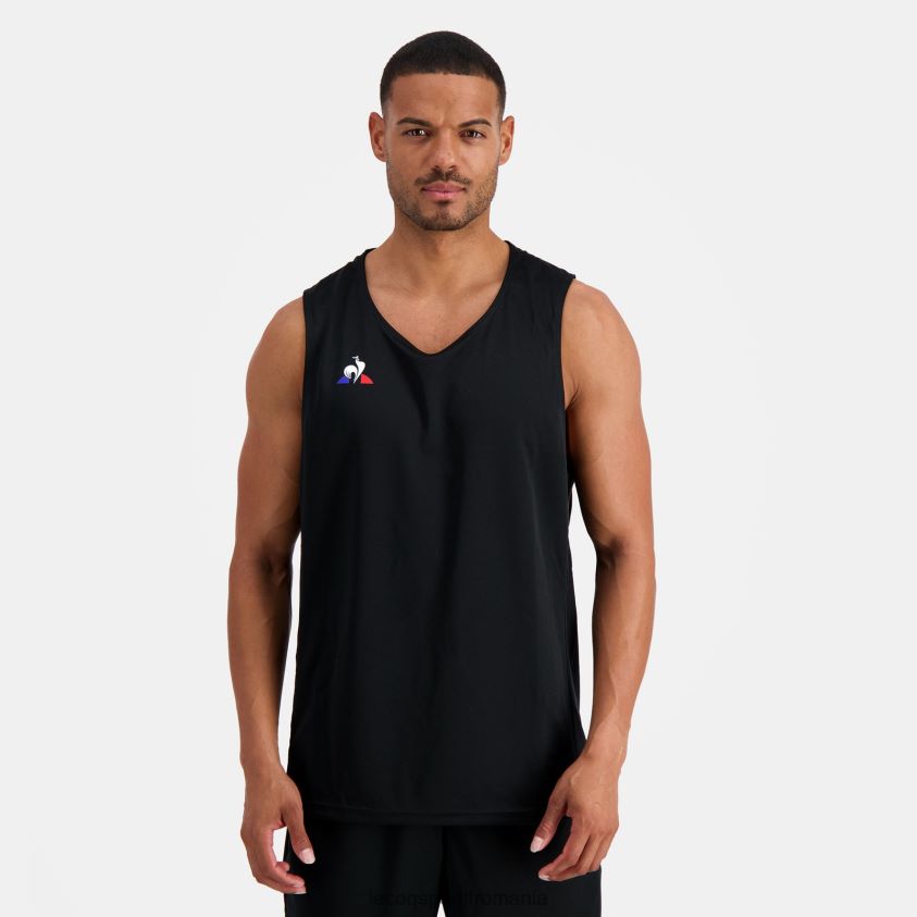 bărbați vesta top negru 4L4FJF198 Le Coq Sportif îmbrăcăminte