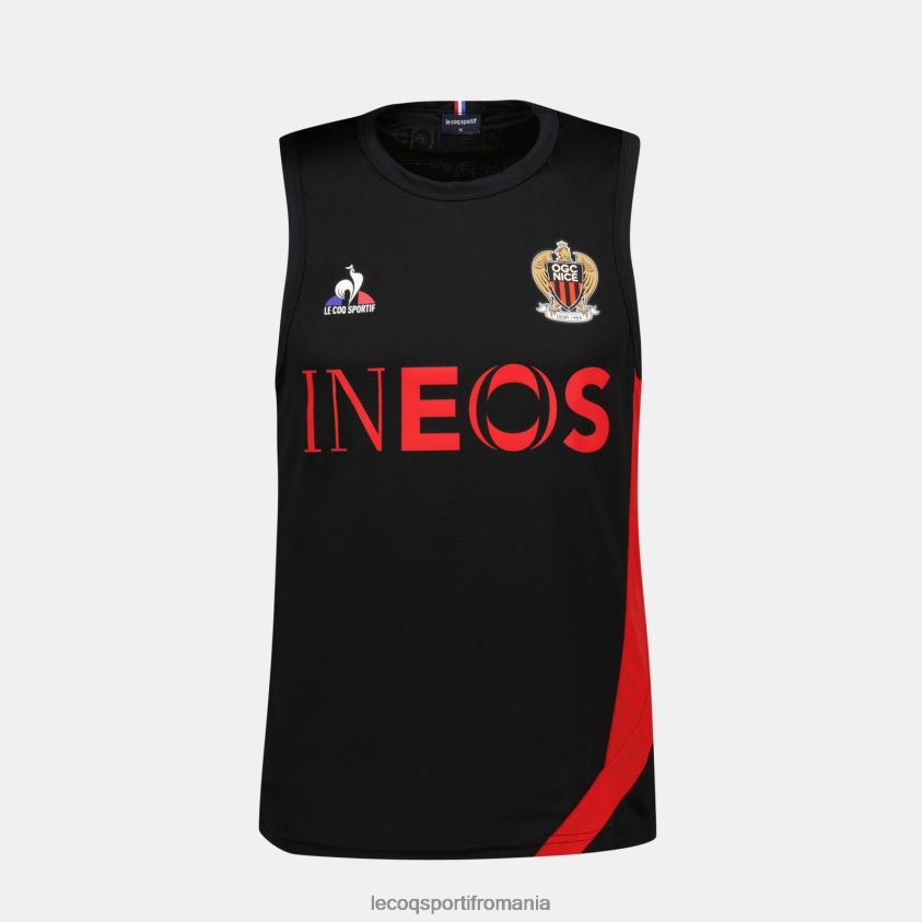 bărbați vesta top negru 4L4FJF207 Le Coq Sportif îmbrăcăminte