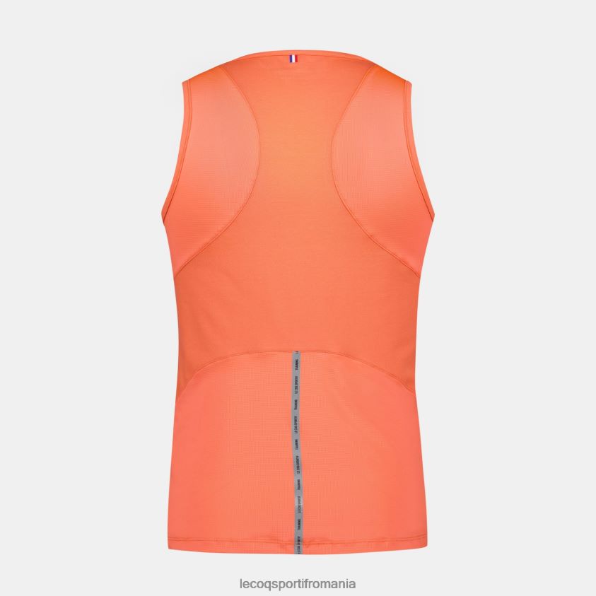 bărbați vesta top portocaliu 4L4FJF175 Le Coq Sportif îmbrăcăminte