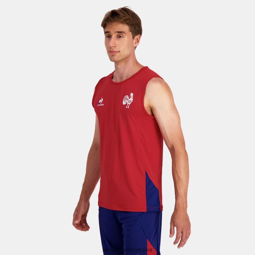 bărbați vesta top rosu 4L4FJF214 Le Coq Sportif îmbrăcăminte