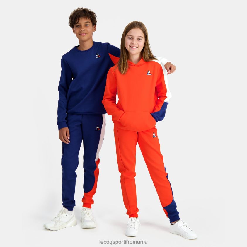 copii hanorac albastru 4L4FJF648 Le Coq Sportif îmbrăcăminte