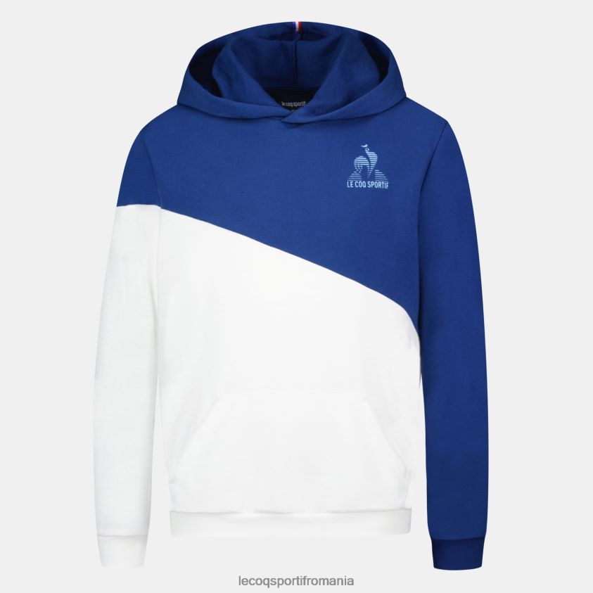 copii hanorac cu glugă albastru 4L4FJF395 Le Coq Sportif îmbrăcăminte