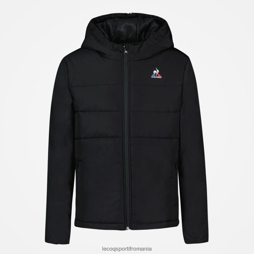 copii jacheta neagra 4L4FJF658 Le Coq Sportif îmbrăcăminte