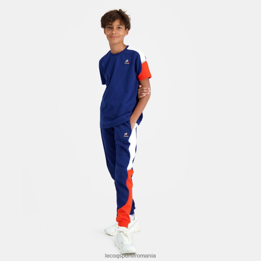 copii pantaloni albastri 4L4FJF647 Le Coq Sportif îmbrăcăminte