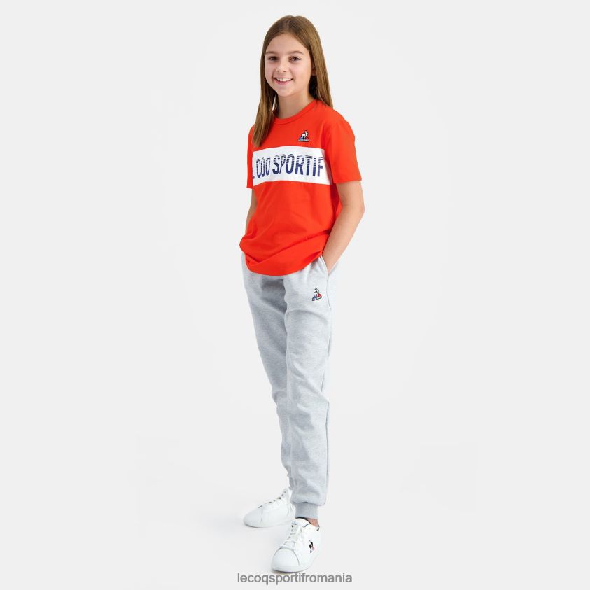 copii pantaloni gri 4L4FJF662 Le Coq Sportif îmbrăcăminte